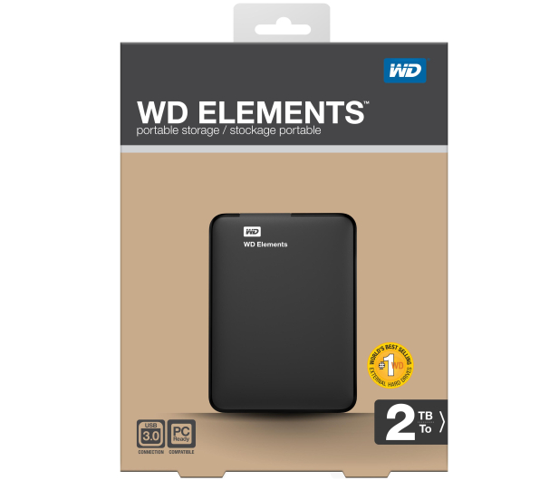WD Elements Portable 2TB USB 3.0 Czarny - 365547 - zdjęcie 7